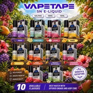 SALT NIC VAPETAPE 15ML 10MG ASDF